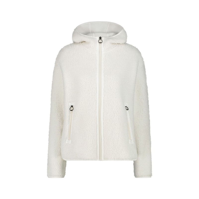 Fleeceová mikina Cmp FIX HOOD BCo Gesso
