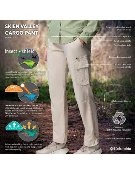 Columbia SKIEN VALLEY CARGO PANT Dark Stone