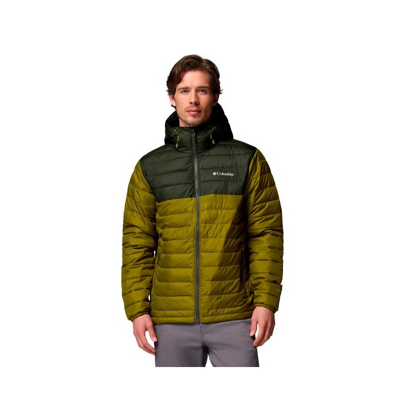 Columbia POWDER LITE II HOODED JKT Mossy Green, G