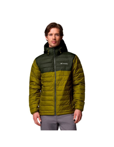 Columbia POWDER LITE II HOODED JKT Mossy Green, G