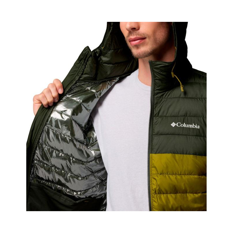 Columbia POWDER LITE II HOODED JKT Mossy Green, G