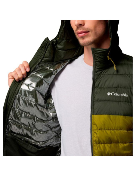 Columbia POWDER LITE II HOODED JKT Mossy Green, G