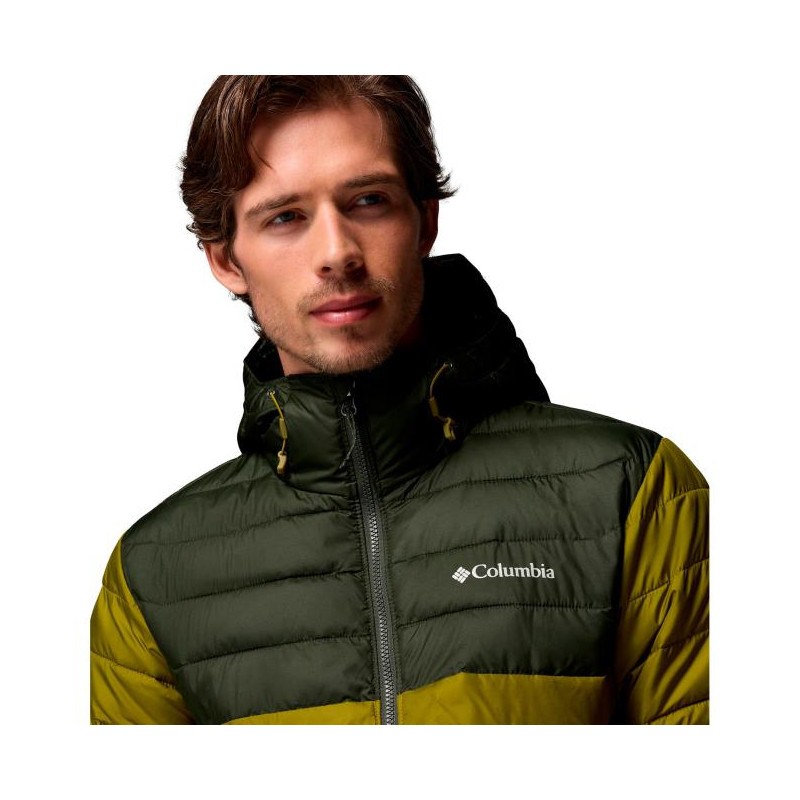 Columbia POWDER LITE II HOODED JKT Mossy Green, G