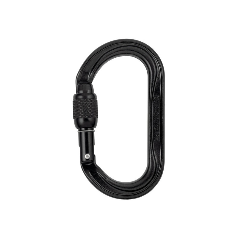 Petzl Oxan Screw-Lock Negro