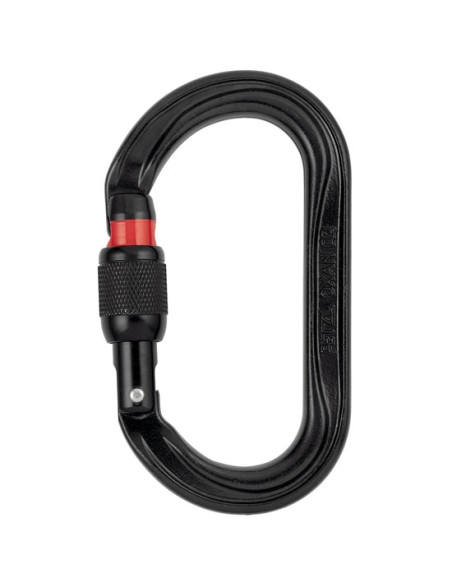 Petzl Oxan Screw-Lock Negro
