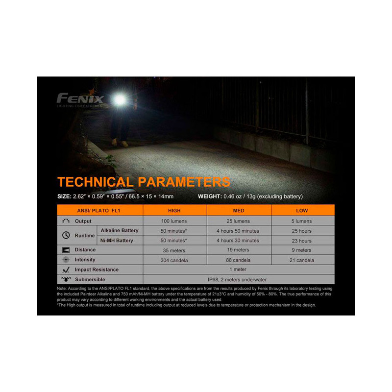 Linterna Fenix Mini E01-V2.0