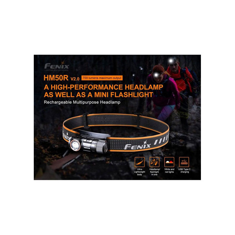 Čelovka Fenix Hm50r V2.0 700 Lu