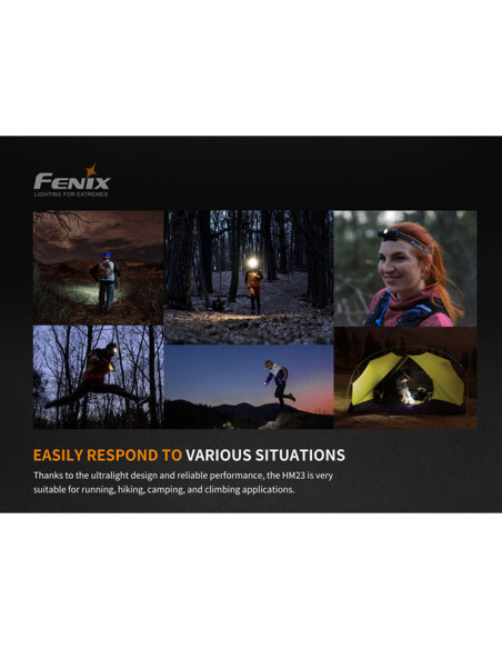 Čelovka Fenix HM23 240 lm