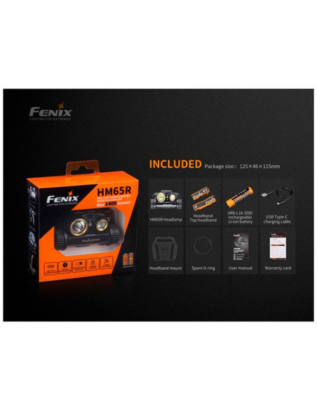 Čelovka Fenix HM65R 1400