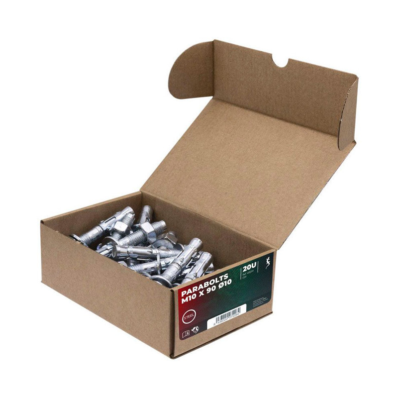 Fixe Caja parabolts M10x90mm 20 unidades