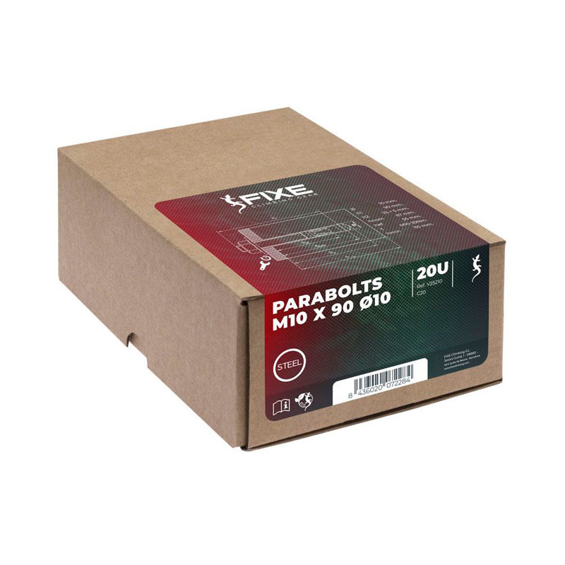 Fixe Caja parabolts M10x90mm 20 unidades