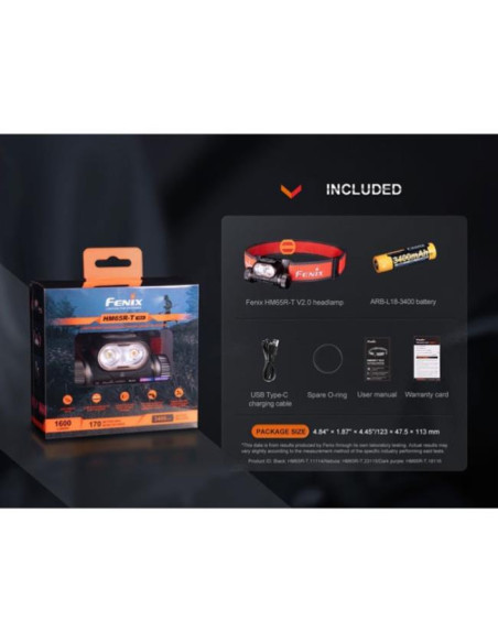 Fenix HM65R-T V2.0 1.600 lm