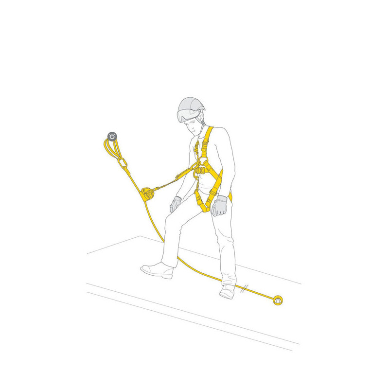 Petzl Kit Asap Lock Anticaidas Deslizante 20 M