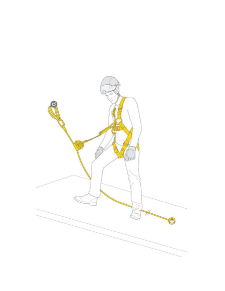 Petzl Kit Asap Lock Anticaidas Deslizante 20 M