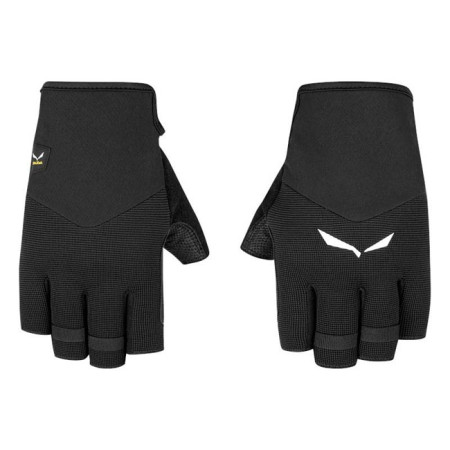 Salewa Via Ferrata Leather Gloves Black Out