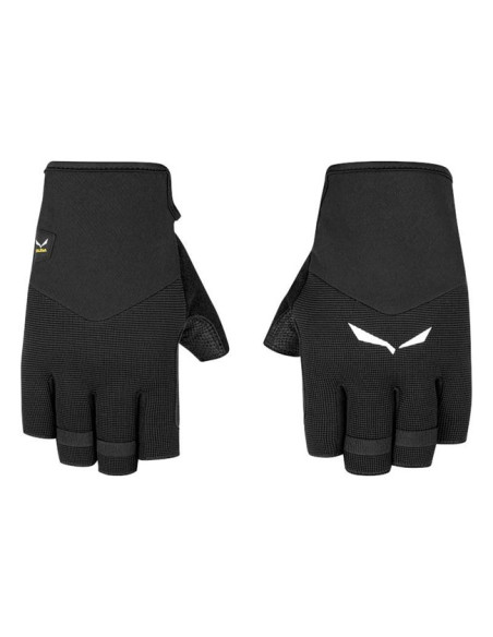Salewa Via Ferrata Leather Gloves Black Out