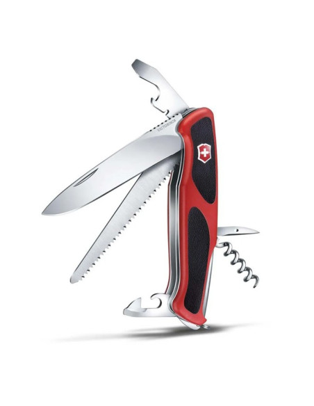 Faca Victorinox Ranger 55 Grip, 130 mm, Red/Black