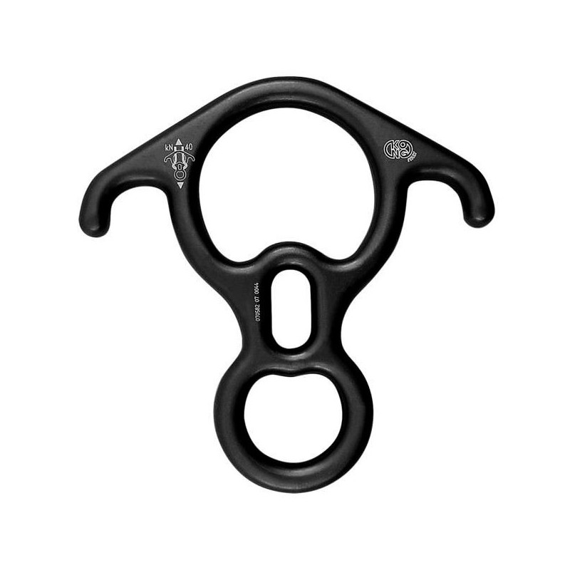 Kong BIG "8" ALU-rapelador alum-anod neg