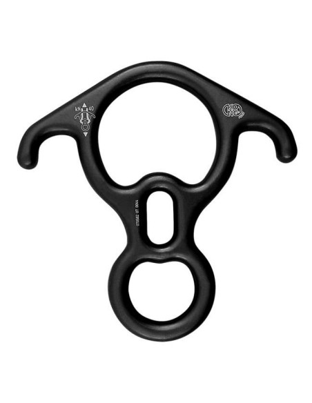 Kong BIG "8" ALU-rapelador alum-anod neg