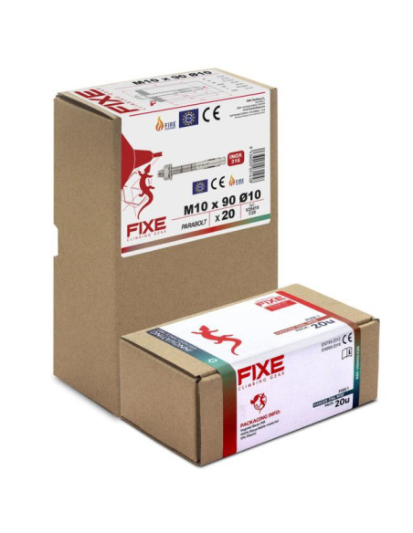 Fixe Fixe 1 316L M10+bolt 316L M10x90mm: 20un