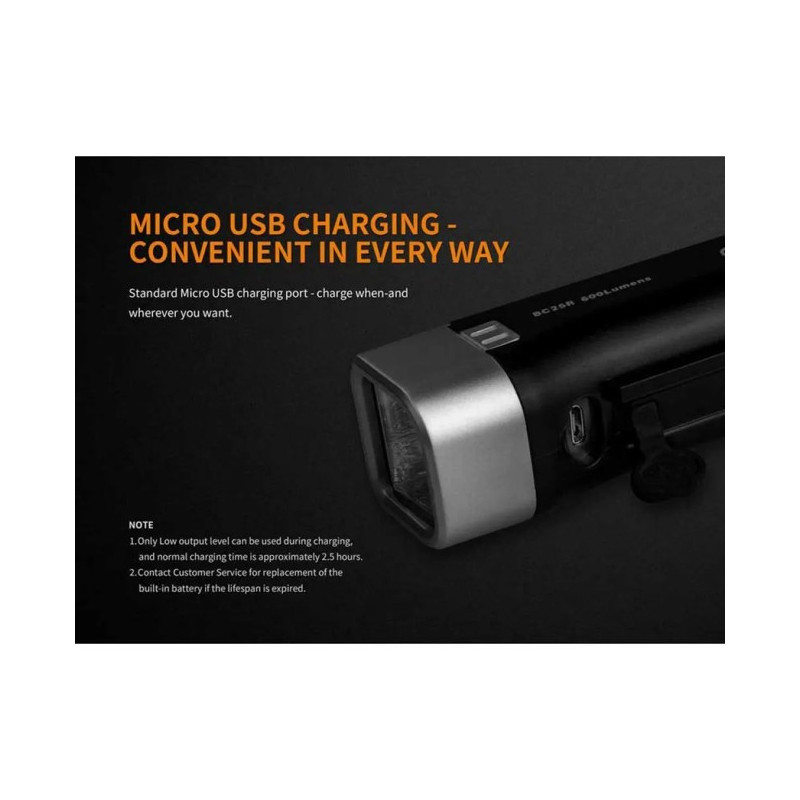 Hoofdlamp Fenix BC25R 600 lm