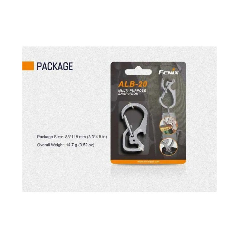 Karabiner Fenix ALB-20 Gris