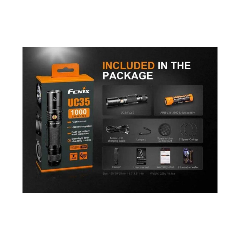 Torch Fenix UC35V2 1000 lm