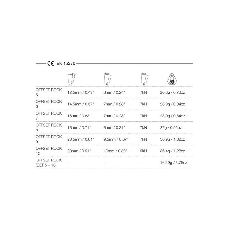 Wild Country Super Light Offset Rock 9