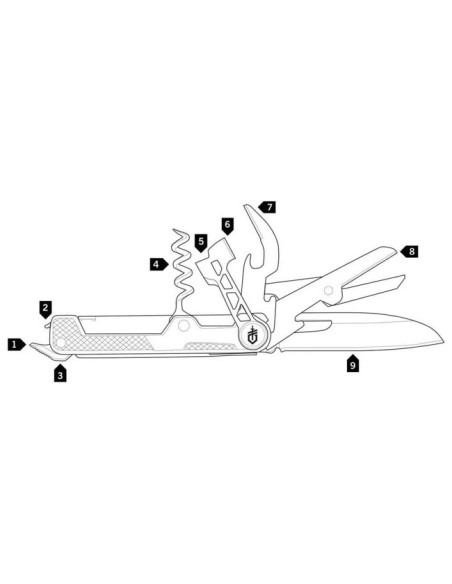 Rope Knife Gerber ARMBAR CORK ONYX