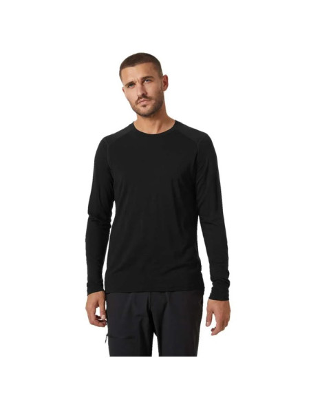 Tričko Helly Hansen DURAWOOL CREW LS Black