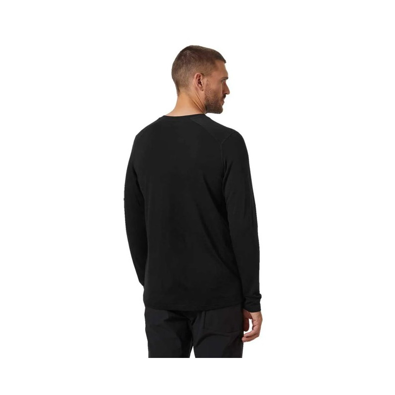 Tričko Helly Hansen DURAWOOL CREW LS Black