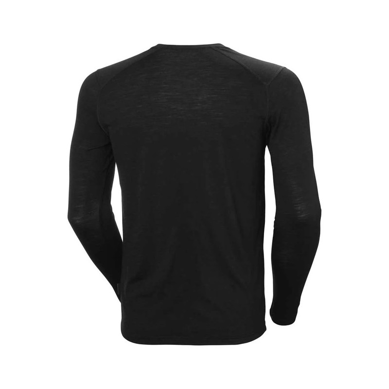 Maglietta Helly Hansen DURAWOOL CREW LS Black