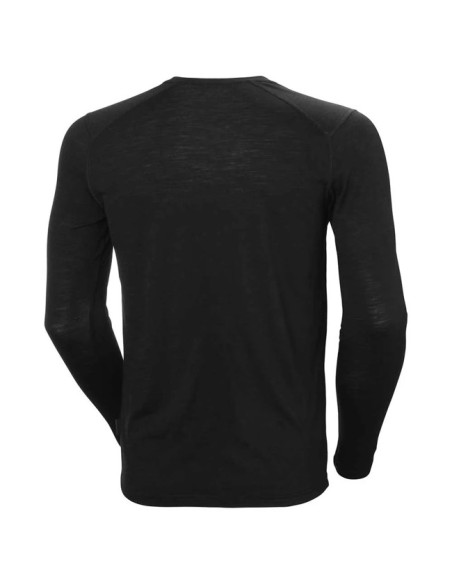 Póló Helly Hansen DURAWOOL CREW LS Black