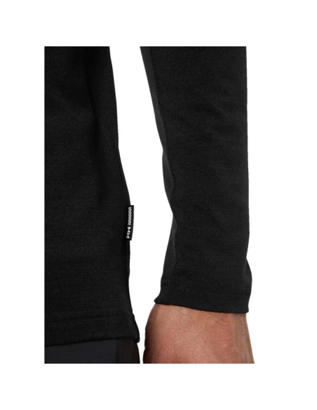 Marškinėliai Helly Hansen DURAWOOL CREW LS Black