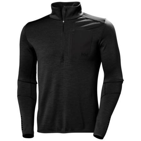 Mikina Helly Hansen LIFA MERINO MIDLAYER 1/2 ZIP Black