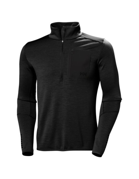 Mikina Helly Hansen LIFA MERINO MIDLAYER 1/2 ZIP Black