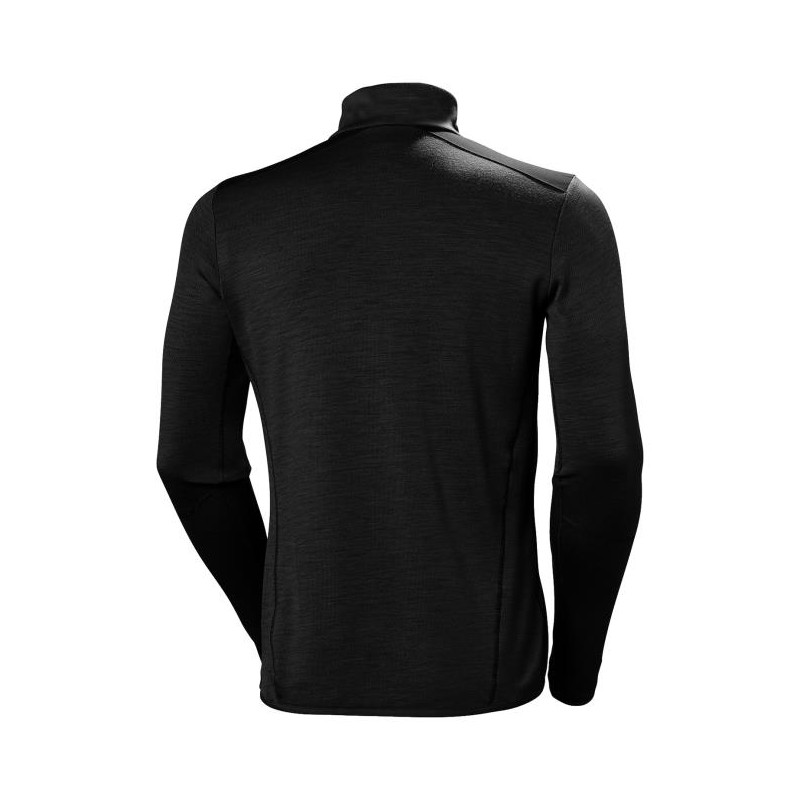 Mikina Helly Hansen LIFA MERINO MIDLAYER 1/2 ZIP Black