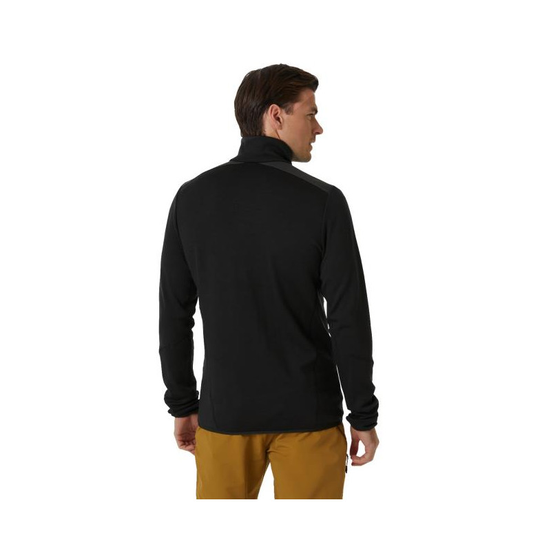 Mikina Helly Hansen LIFA MERINO MIDLAYER 1/2 ZIP Black