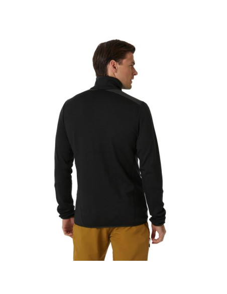 Mikina Helly Hansen LIFA MERINO MIDLAYER 1/2 ZIP Black