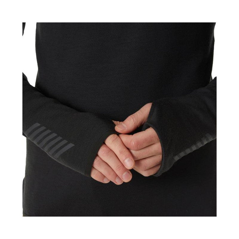 Mikina Helly Hansen LIFA MERINO MIDLAYER 1/2 ZIP Black