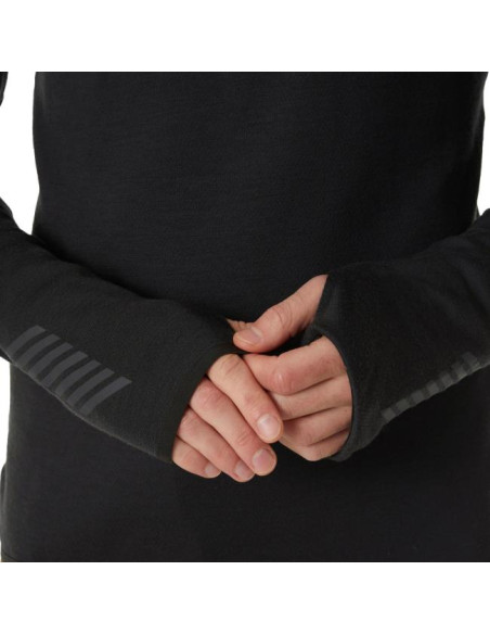 Mikina Helly Hansen LIFA MERINO MIDLAYER 1/2 ZIP Black