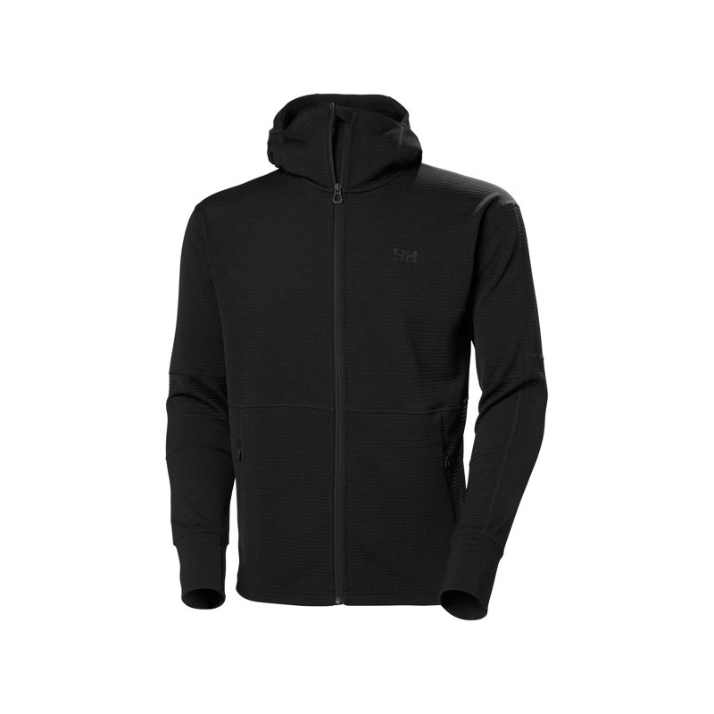 Pulóver Helly Hansen EVOLVED AIR HOODED MIDLAYER Black