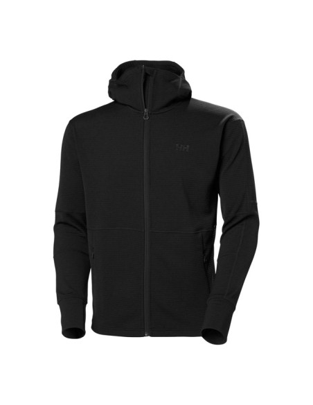 Felpa Helly Hansen EVOLVED AIR HOODED MIDLAYER Black