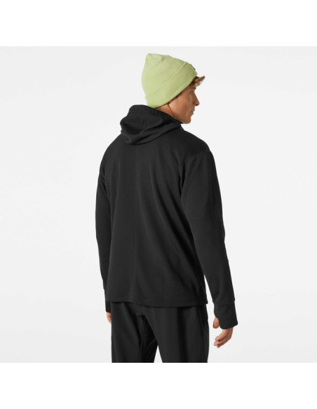 Felpa Helly Hansen EVOLVED AIR HOODED MIDLAYER Black