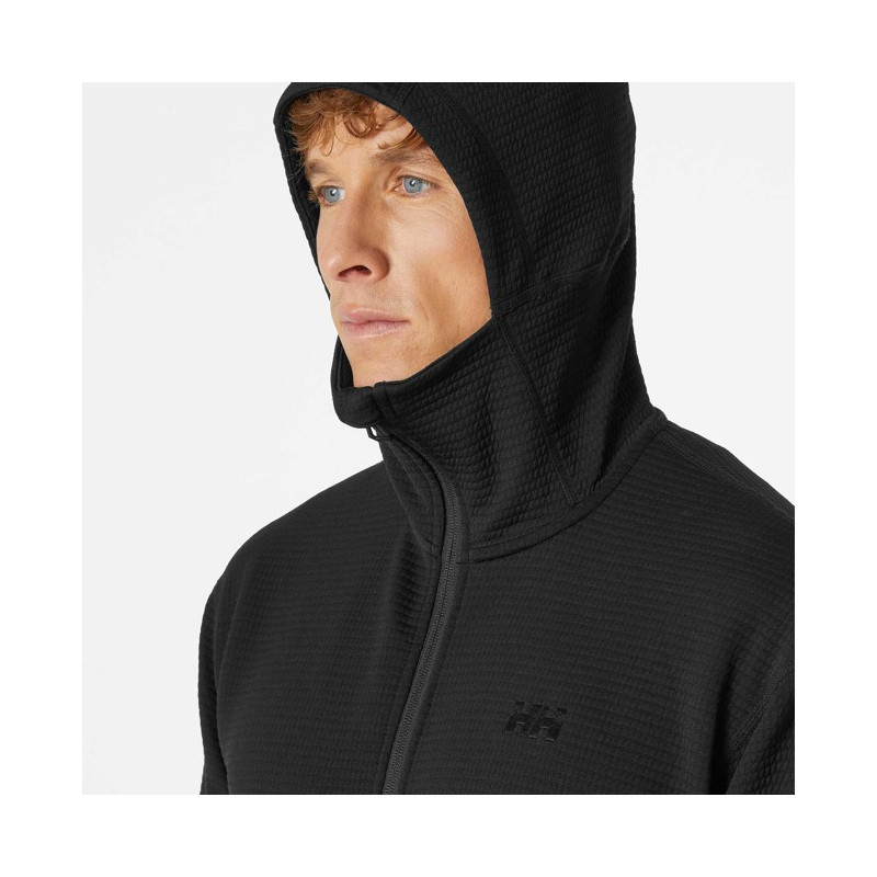 Sweatshirt Helly Hansen EVOLVED AIR HOODED MIDLAYER Black