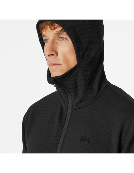 Pulóver Helly Hansen EVOLVED AIR HOODED MIDLAYER Black