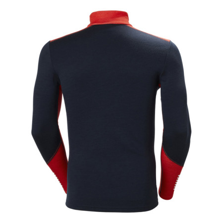 Tričko Helly Hansen MERINO MIDWEIGHT 1/2 ZIP Navy 2