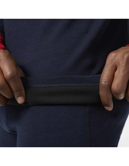 Marškinėliai Helly Hansen MERINO MIDWEIGHT 1/2 ZIP Navy