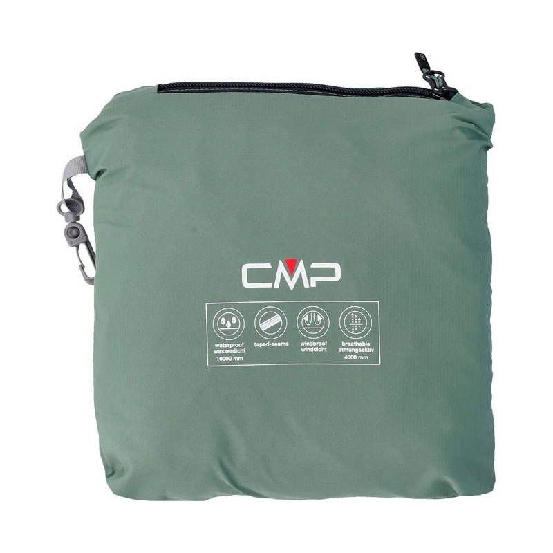 Jacka Cmp ZIP HOOD VENTILATION salvia