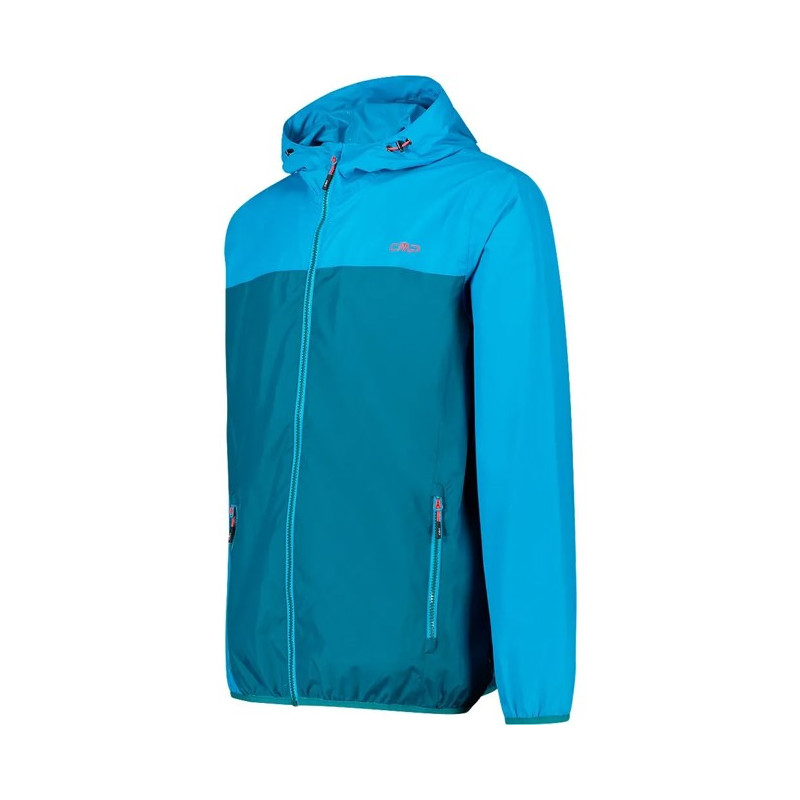 Jakke Cmp JACKET RAIN FIX HOOD deep lake